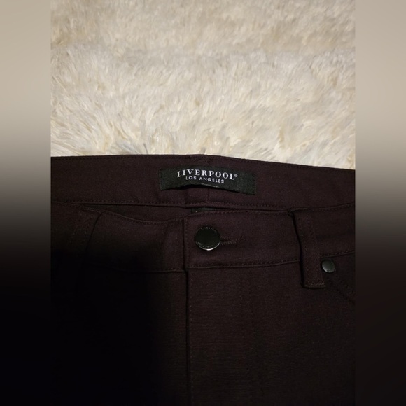 Liverpool Women’s Size 10 Plum Colored Slim Fit Pants EUC - Picture 7 of 8